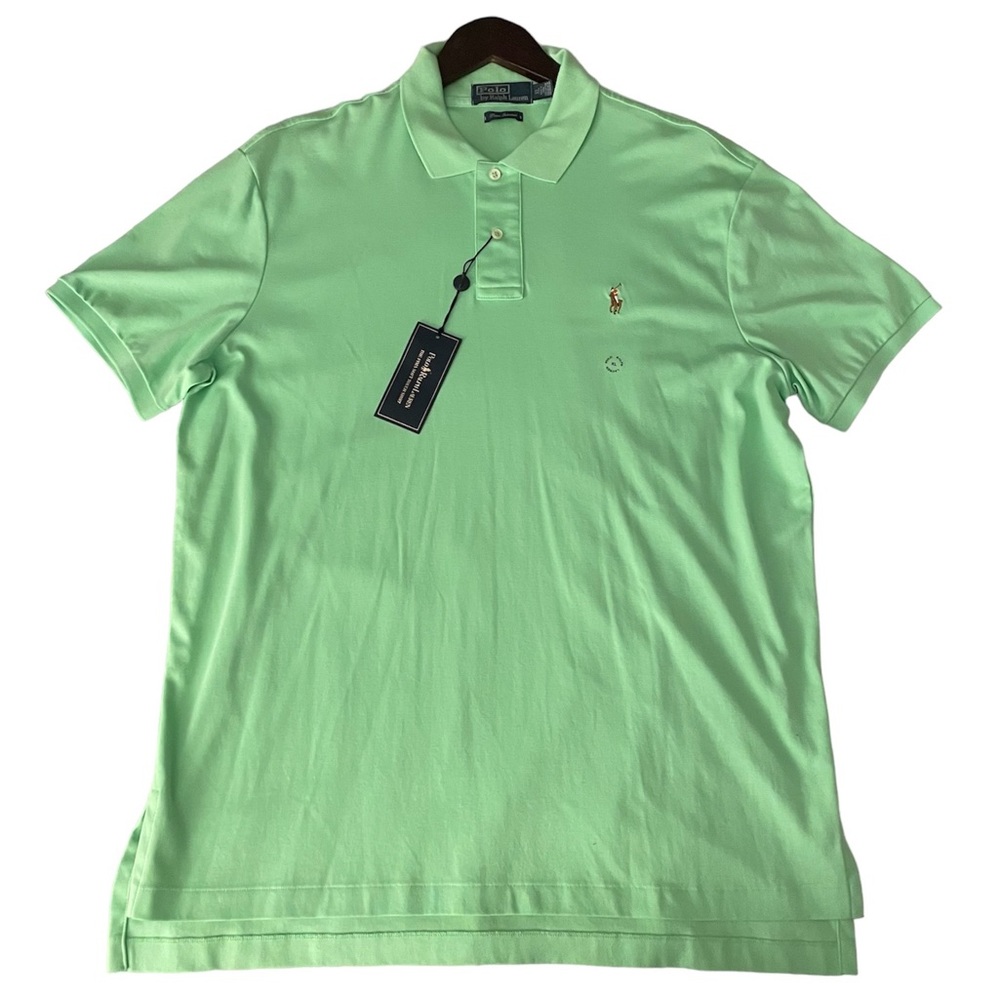 Men's Pima Cotton Soft-Touch Polo in Master Green - Picture 5 of 5